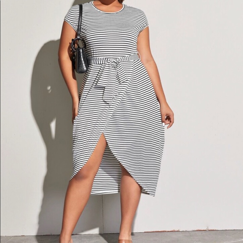 Faux Wrap Dress